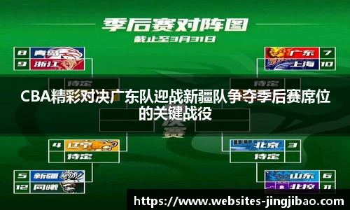 CBA精彩对决广东队迎战新疆队争夺季后赛席位的关键战役